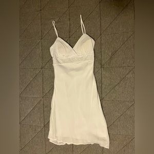 White spaghetti strap dress